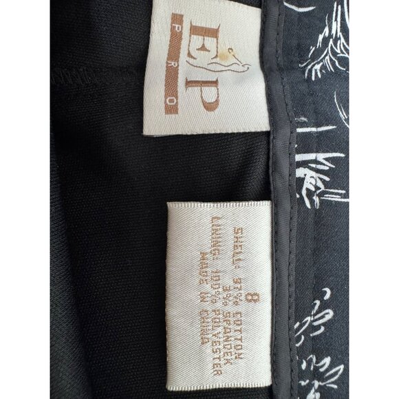 E.P Pro Womens Black & White Sz 8 Safari Print Skort Golf Active Cotton/Spandex - Picture 8 of 16